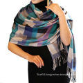 Fashion Viscose Check Pattern Pashmina Scarf